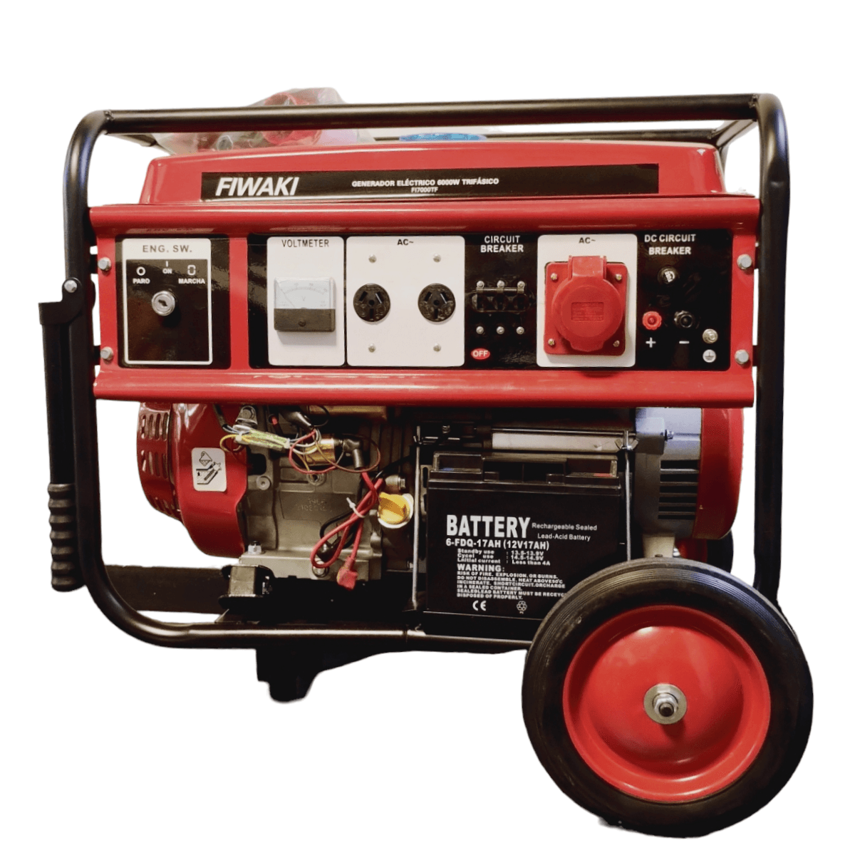 Generador Grupo Electrógeno Trifásico Fiwaki 6000w - Imagen 5