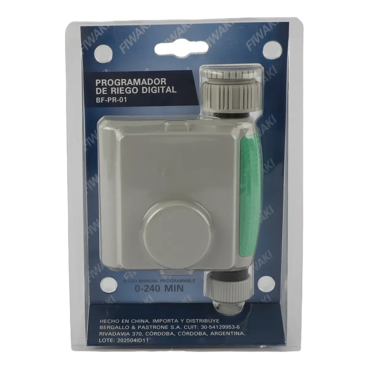 Programador De Riego Fiwaki Bf-pr-01 Eficiente Y Fácil Verde - Imagen 3